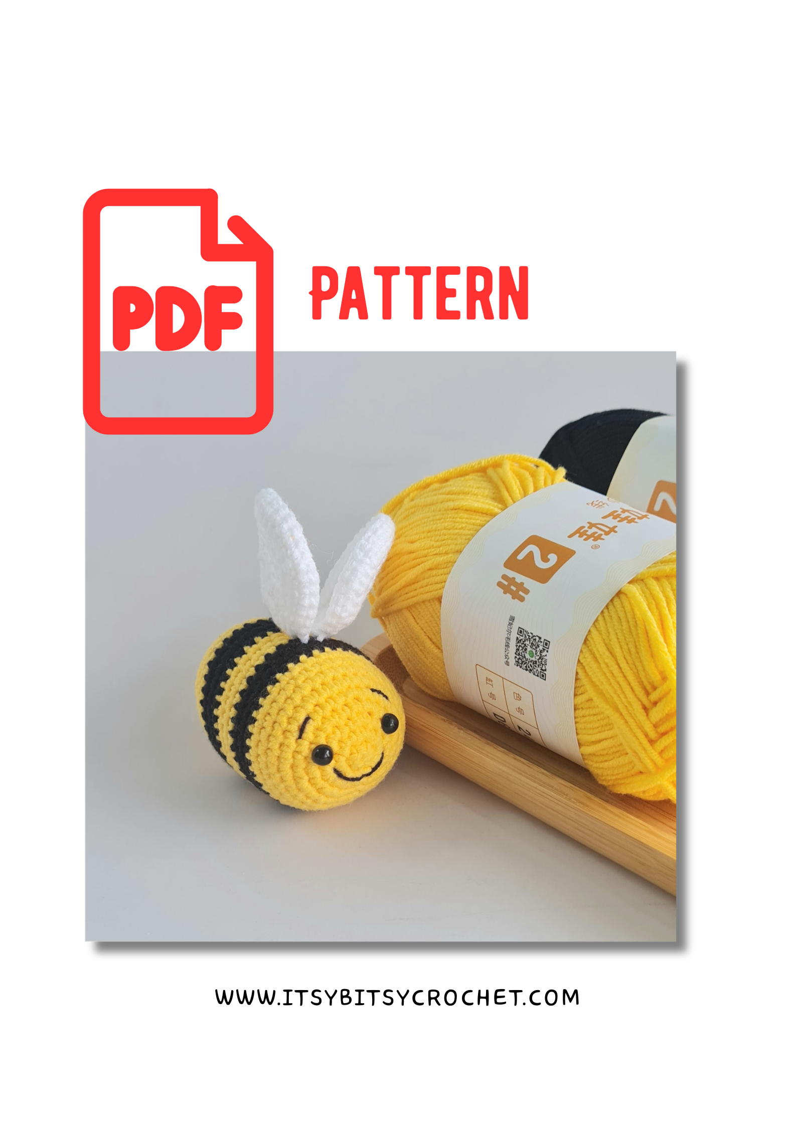 Buzzy Bee Crochet PDF Pattern